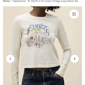 Daydreamer Cream St. Moritz Is For Lovers Tee Size Small